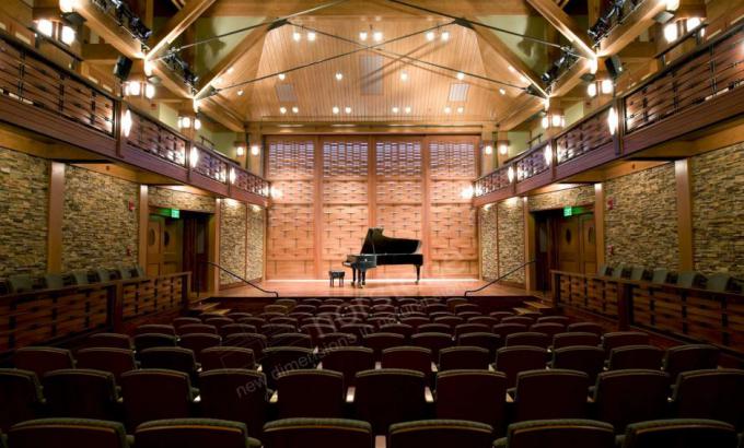 Real Stacked Stone Used in a Concert Hall